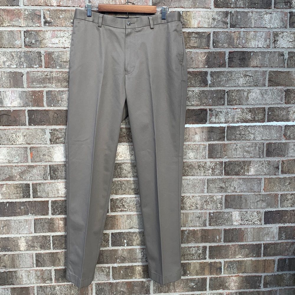 Take 50% OFF- RoundTree&Yorke Men's Tan Dress Pants, Size-33X32